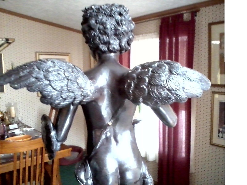 Cupid or Eros Bronze 24" No artist or foundry marks. Bronze12