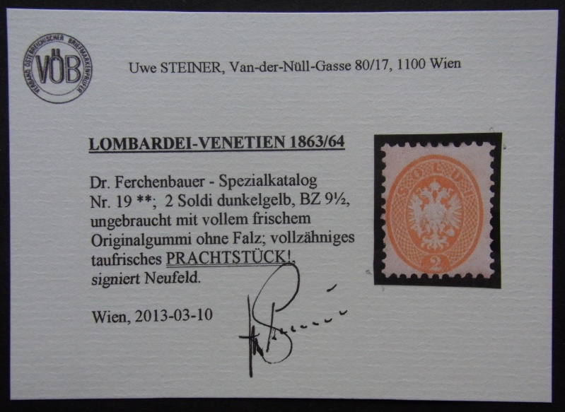 Venetien - Lombardei-Venetien, Ausgaben 1863 und 1864 Ank_lv18