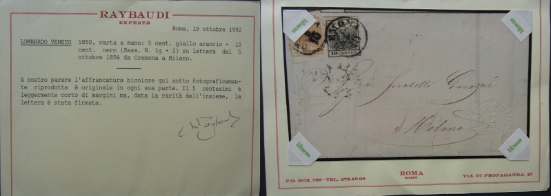 1850 - Lombardei - Venetien 1850 - 1858 - Seite 2 Attest16