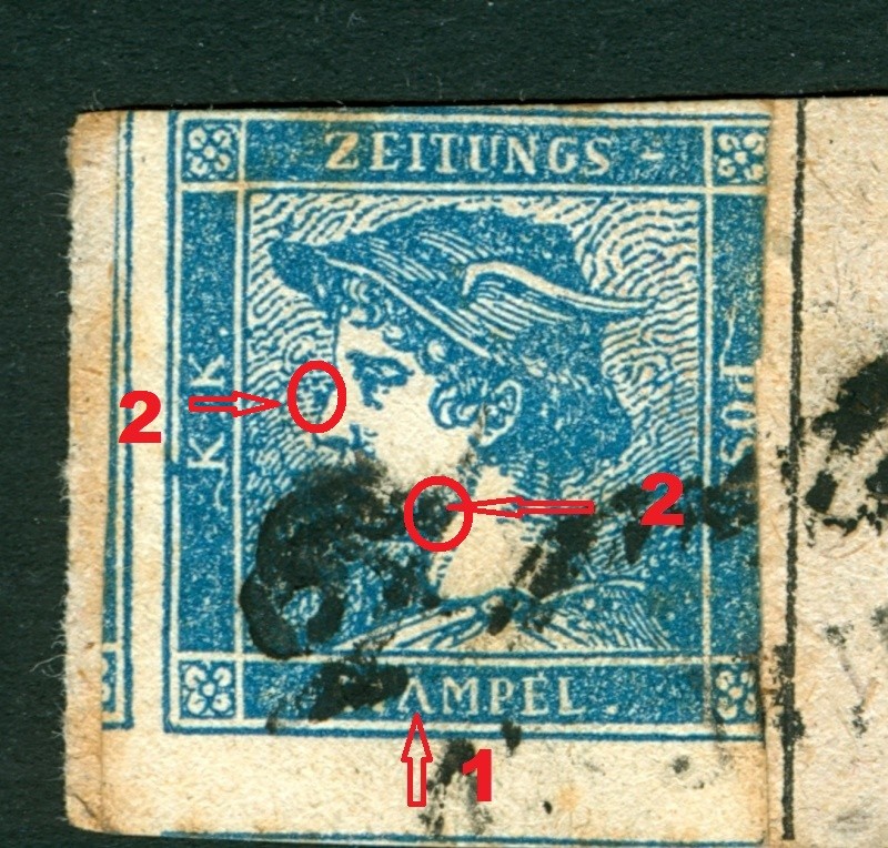 DIE ZEITUNGSMARKEN AUSGABE 1851 Blaue_11