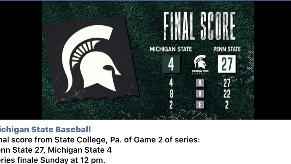 WTF?  Penn state pulls two triple plays on MSU in baseball in one game and we win 18870d10