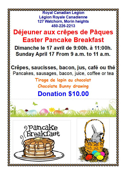 Easter Pancake Breakfast April 17 2022 27775110