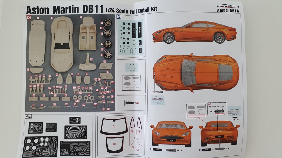 Aston Martin DB11 1/24 - AlphaModel 20220956