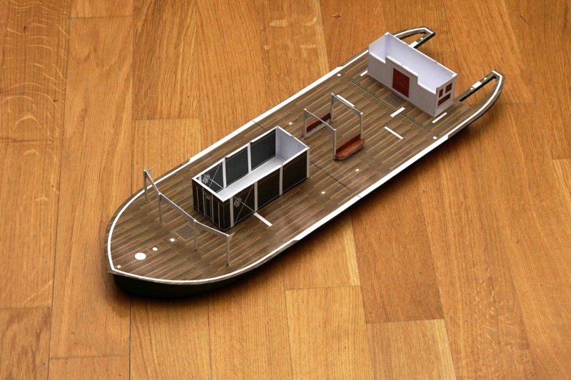 Mississippi Riverboat "Mark Twain" / 1:50, Pappe, Holz u.a.  Dsc05117