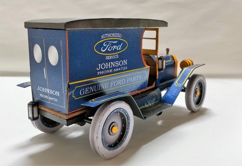 1913 Ford T Van Truck 1:18 Fordt-11