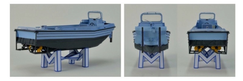  M-Boot, zivile Version der LUX-Werft. Karton-Download. Mmmm11