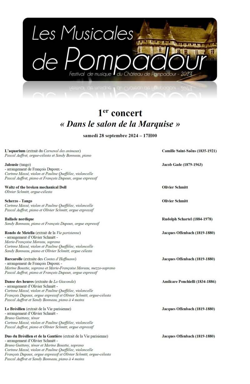 Festival au château de Pompadour, 27-29 septembre 2024 Pompad16