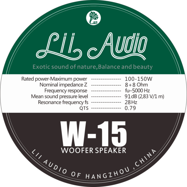 Lii Audio W-15 Woofer Lii-au13