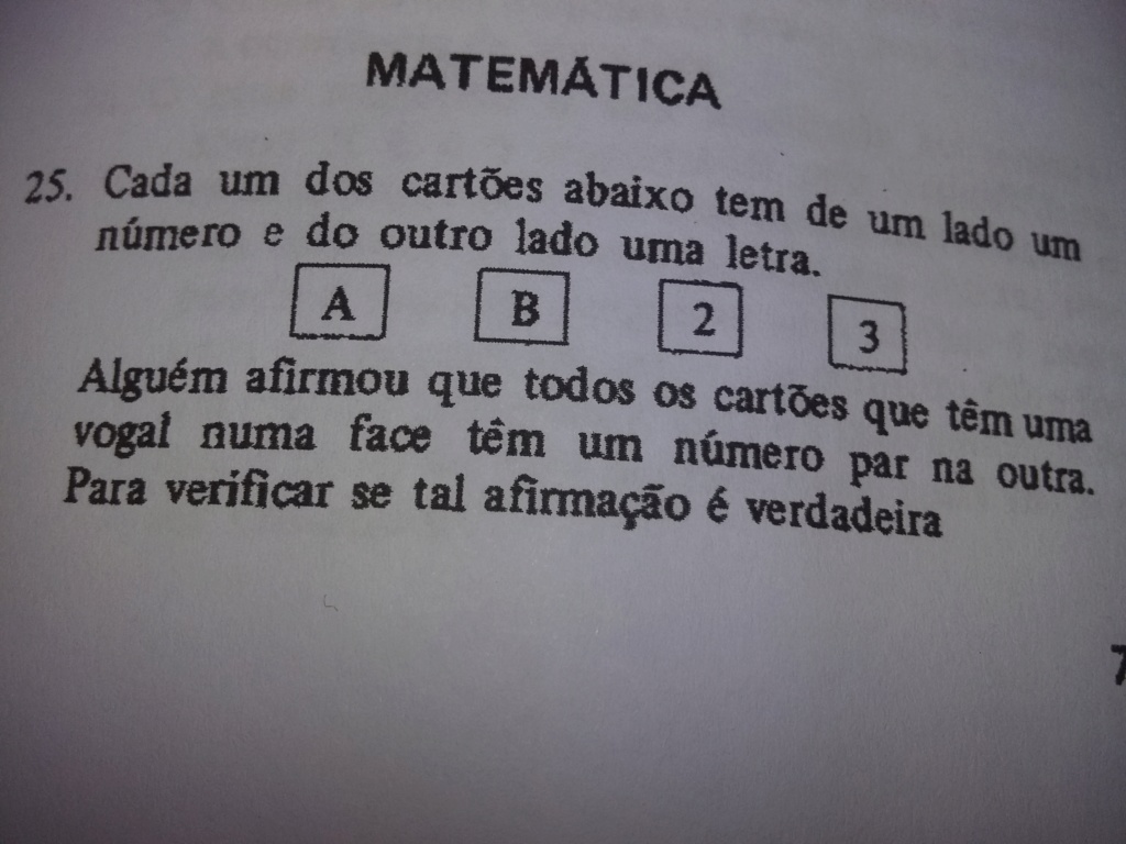 FUVEST 1980 - Raciocínio e dedução (descontrair!) 20190613