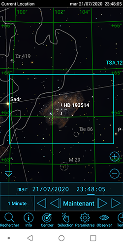 Région SAO 069826 Sadr gamma Cygne Screen12