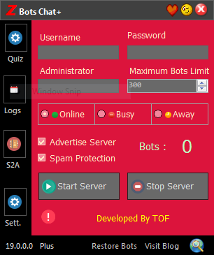 zBot 19.0.0.0 New Serverbot for Chat+ Captur40