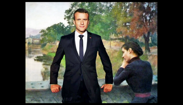 Détournement de peinture Macron10