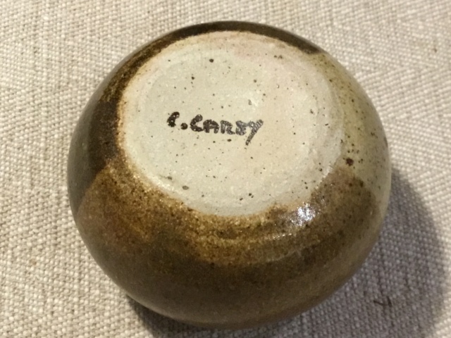 Small stoneware studio vase, C Carey 05c6a210