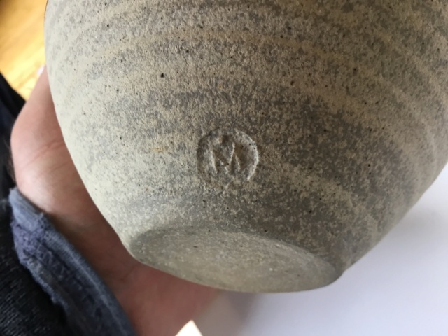 Studio bowl, M dot / dots, Maltby? possibly Danny Killick Mentmore Pottery 0f370710