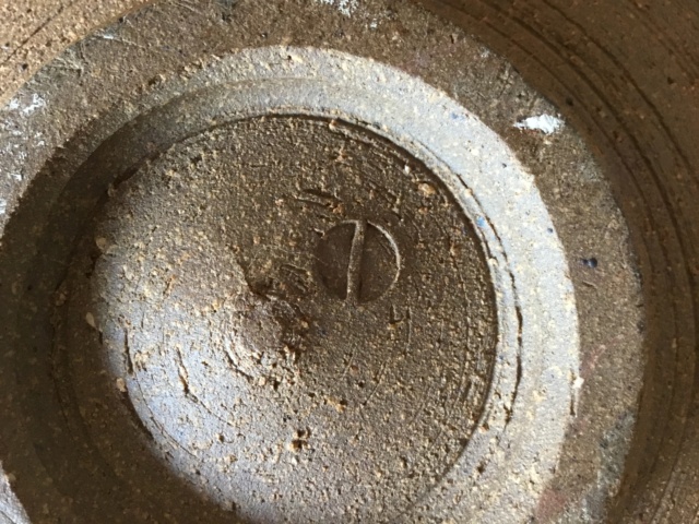 Studio stoneware group of bowls, line in circle mark - Brian Paul Bearne?  2adaaf10