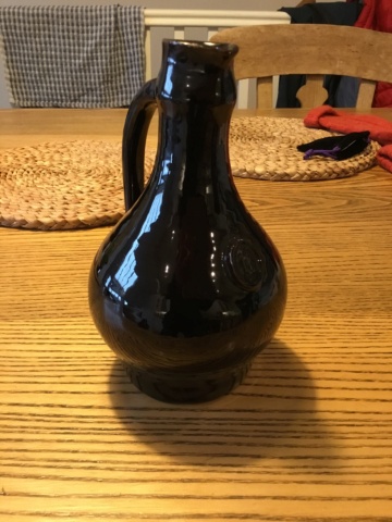 Tenmoku bottle jug, applied seal TR HR 2e4b9310