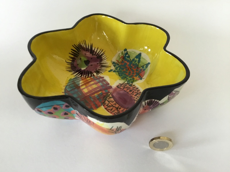 Wildly brightly coloured, Gwili Pottery style - Lorna Jackson Currie  34551210