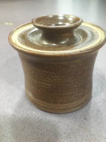 Small Studio stoneware lidded jar 404dab10
