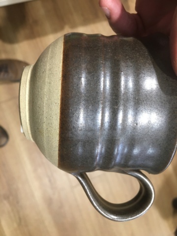 Studio brown mug, with mark 5f90be10