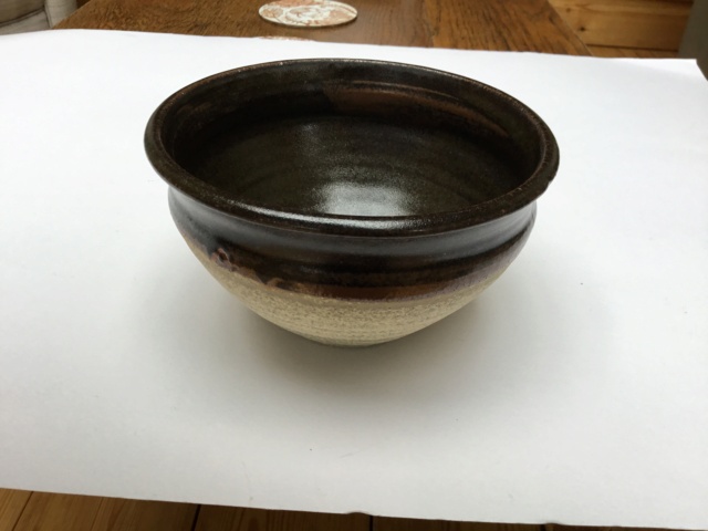 Studio bowl, M dot / dots, Maltby? possibly Danny Killick Mentmore Pottery 607aed10
