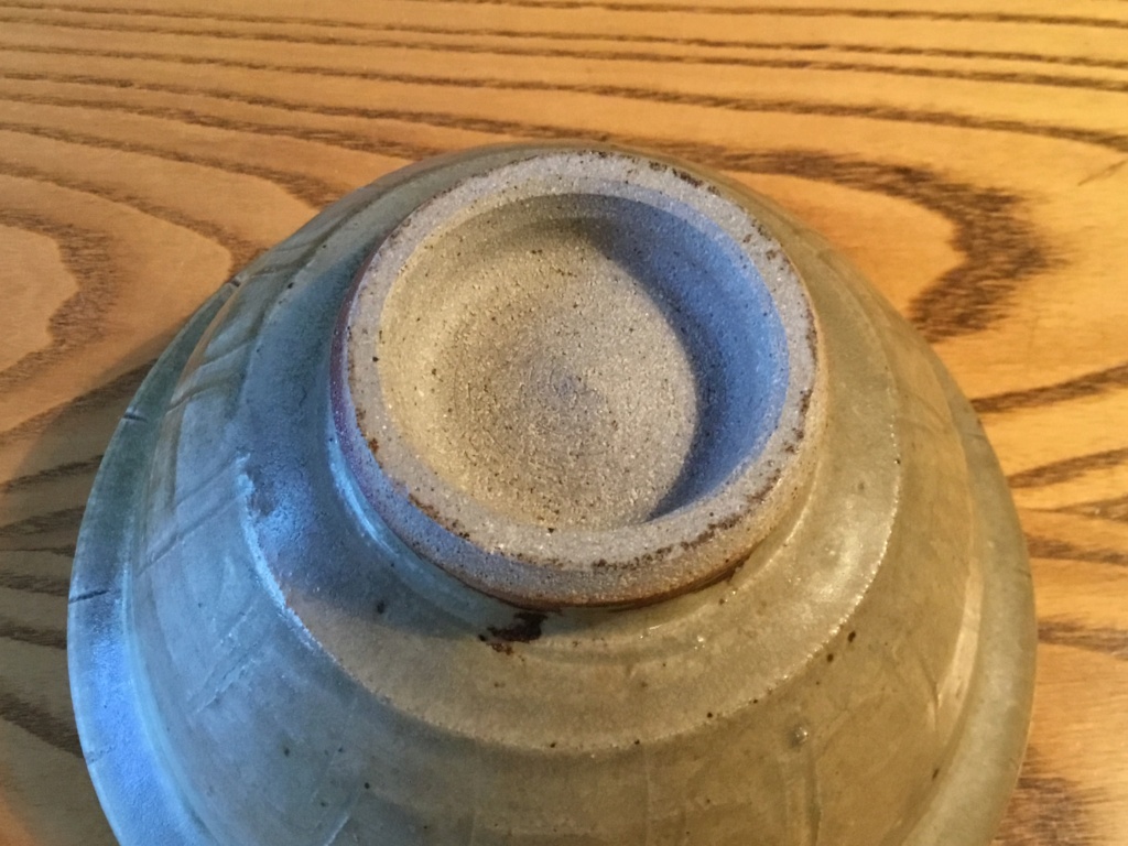 Batterham? Ash glaze stoneware bowl 61a5f010
