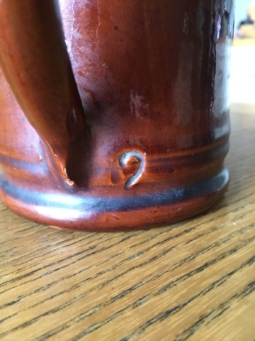 Brown glaze small mug, Victorian or Studio?  67ec0010