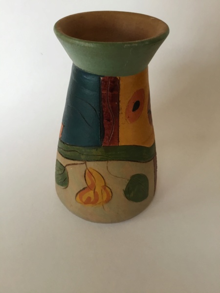 Earthenware colourful painted vase - Masca, Tenerife & Canary Islands 718e8610