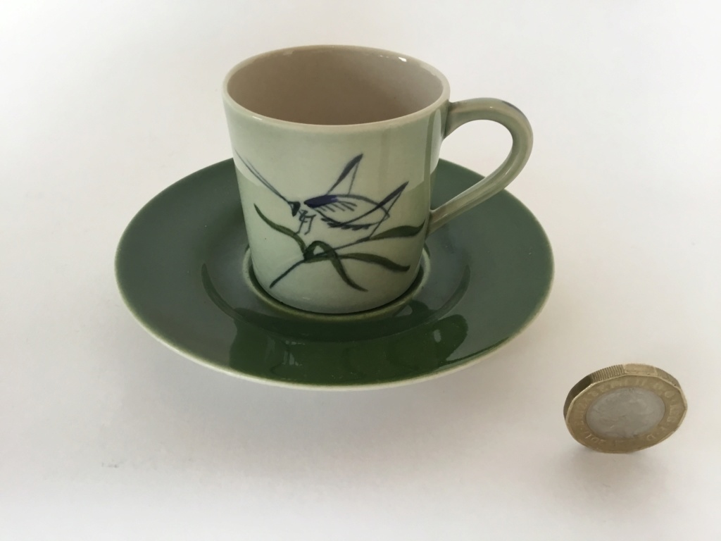 Beetle porcelIn coffee cup & saucer - Lunning by A Hotte A6214e10
