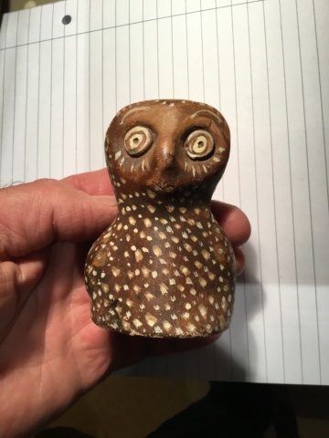 Studio pottery owl, Mark 1972 Ba0a4310