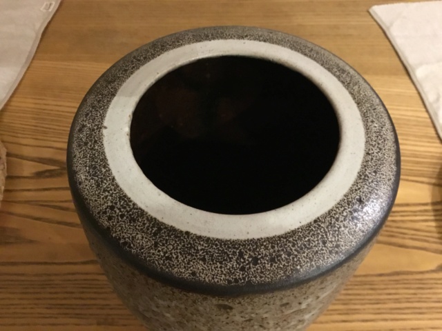 Large stoneware studio vase, no mark. Df955e10