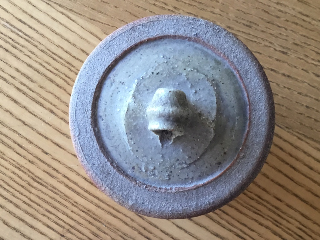 Small ash glaze jar, not Batterham?  Edc6ff10