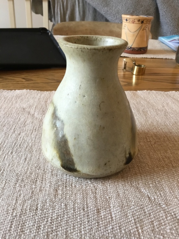 Studio stoneware vase, marked CF?  F04f8e10