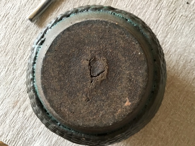 Stoneware lidded jar, studio  F658f410