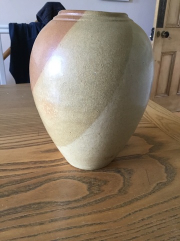 Brown & brown & brown stoneware studio vase Fdd88910
