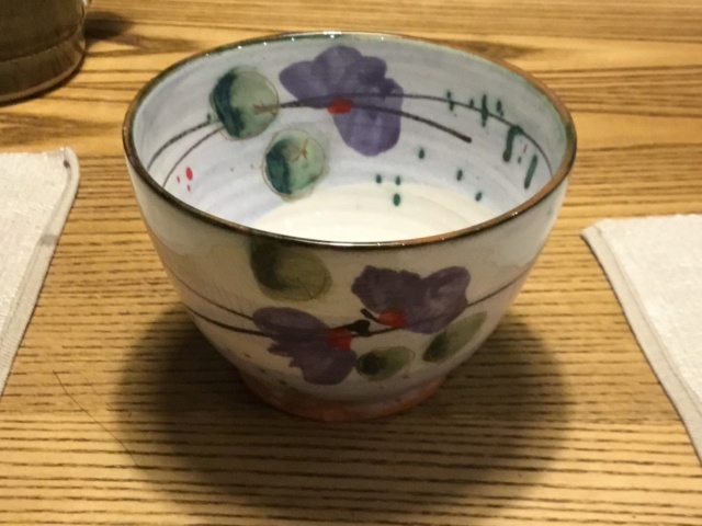 Flower decorated studio bowl signed M Pceflu? Fe681210