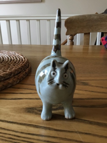 Studio Pottery Cat Figurine JH mark - John Hilder  Img_5211