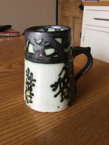 Milk jug and sugar, Celtic Pottery, Mousehole  Img_5339