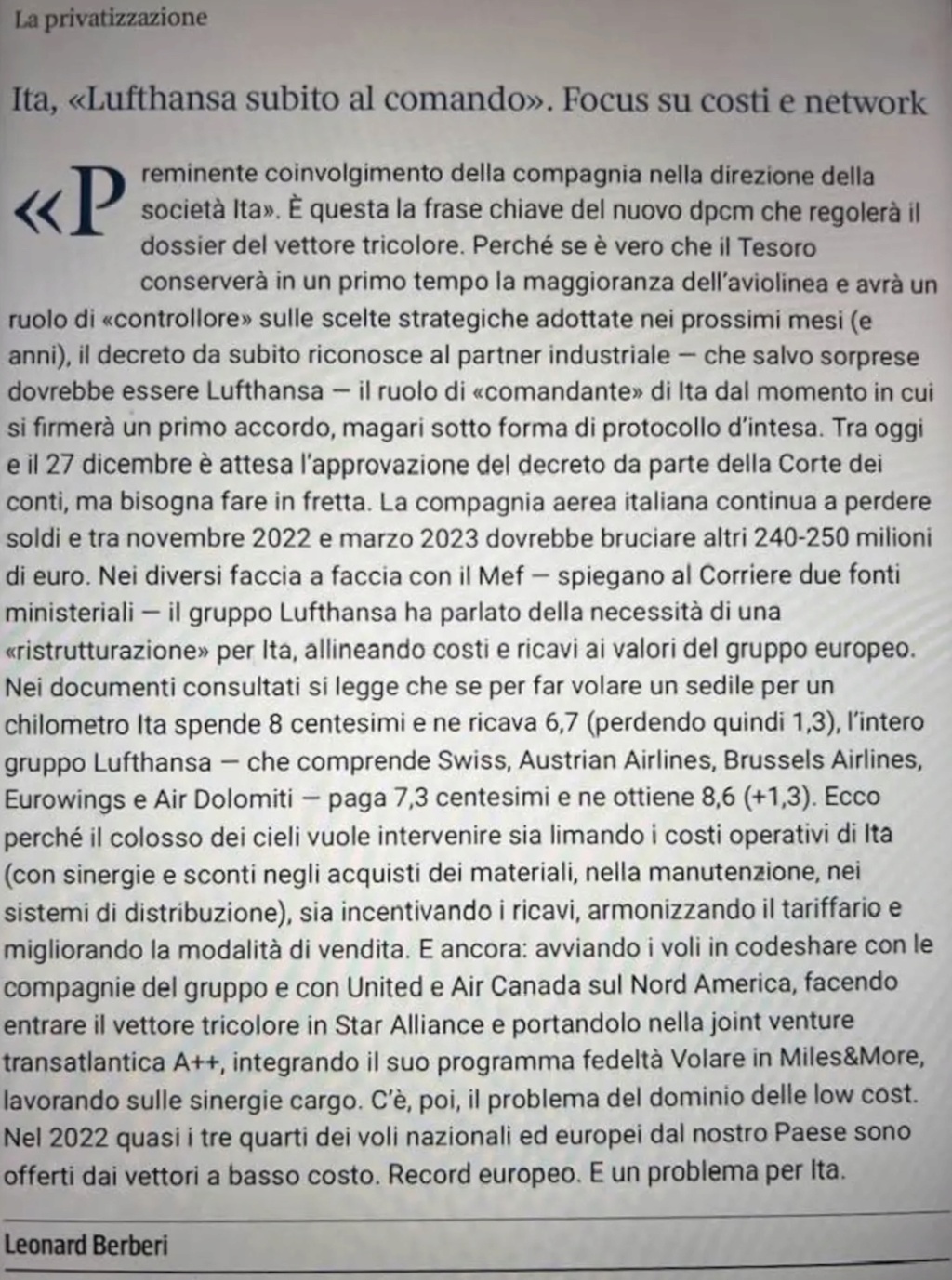 ITA Airways - La cessione - Pagina 10 D06cf510