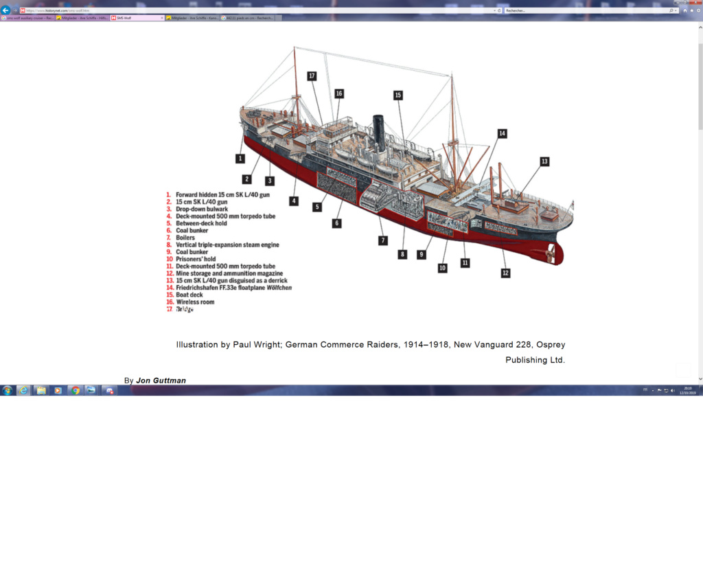 sms wolf - SMS Wolf corsaire allemand WW1 1/350 scratch Sans_t10