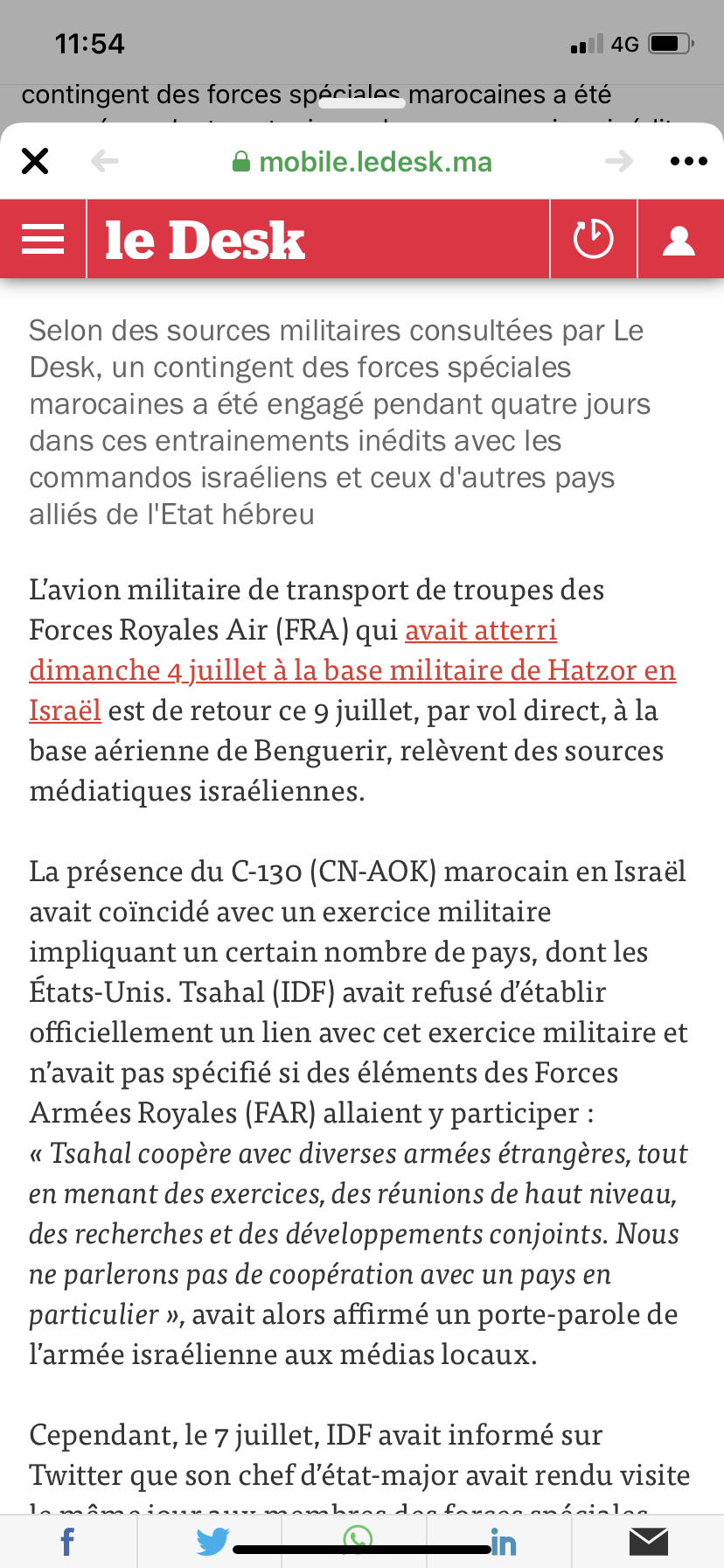Coopération Militaire : Maroc - Israël 36af1610