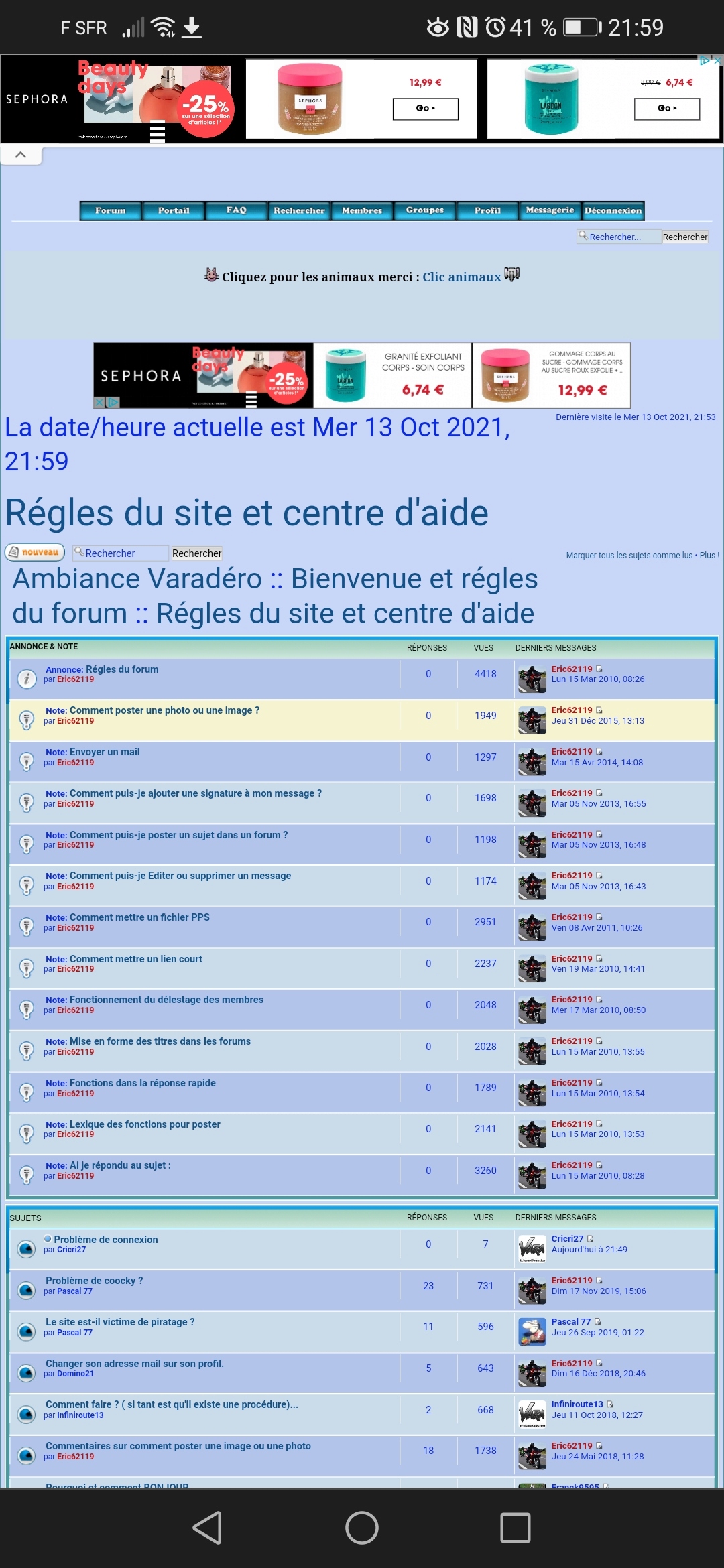 Problème de connexion Screen28