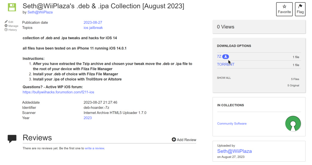 Seth@WiiPlaza's iOS 14 .deb & .ipa Collection [August 2023] Untitd10