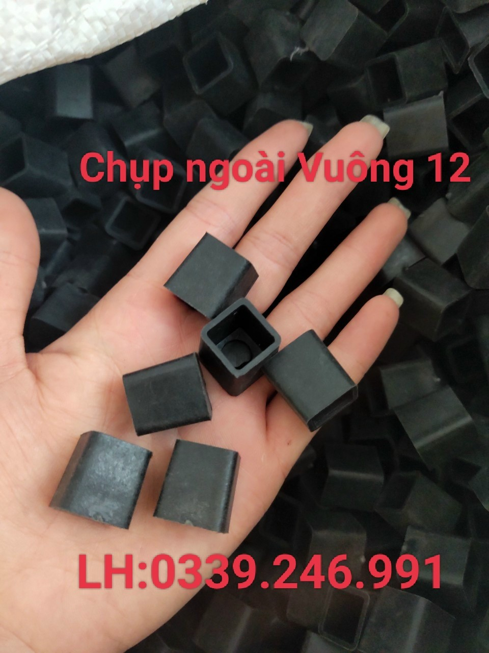 tăng-hoa - Toàn quốc - Bán buôn bịt đầu sắt hộp 14x14mm,nắp chụp sắt hộp Buc-ch12