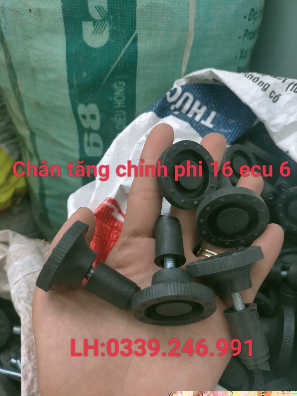 Chân tăng chỉnh ống tròn phi 16 ecu 6 Chzen_34