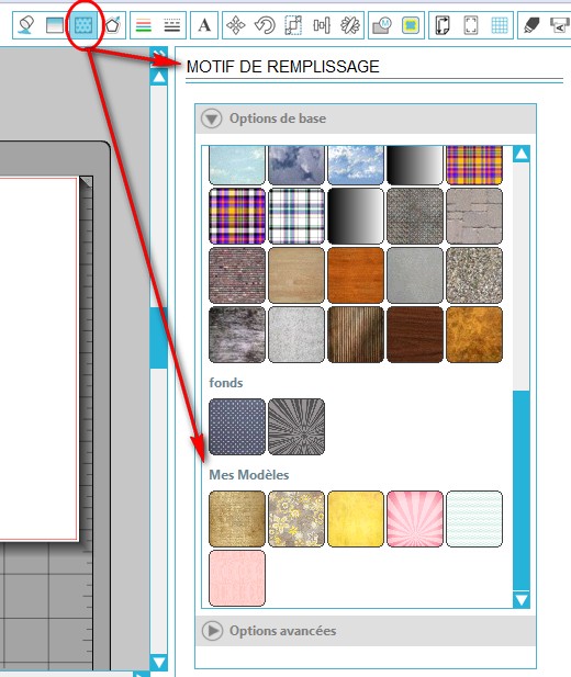 Pour importer ses propres fonds dans silhouette version V3 Mesfon10