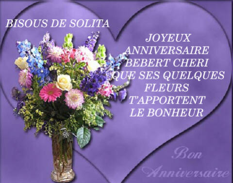 Bebert Joyeux Anniversaire Bebert Joyeux Anniversaire