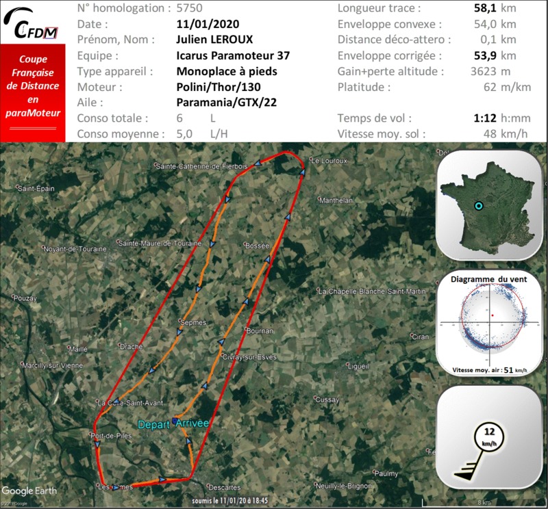 5750 - 11/01/20 - Julien LEROUX - 53 km - homologué 22_f3390