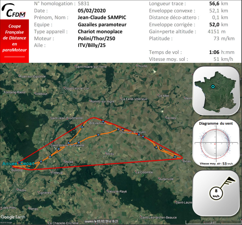 5831 - 05/02/20 - Jean-Claude SAMPIC - 51 km - homologué 22_f3476