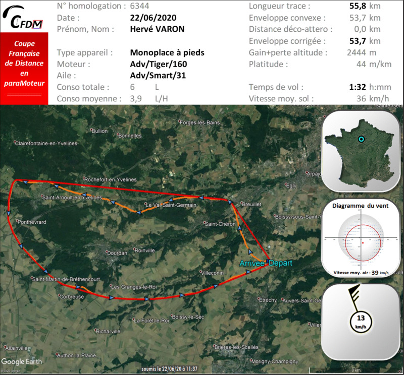 6344 - 22/06/20 - Hervé VARON - 53 km - homologué 22_f4052