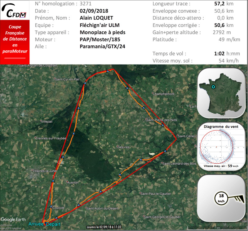 3271 - 02/09/18 - Alain LOQUET - 51 km - homologué 22_fi700